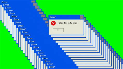 Windows Xp Error Green Screen Youtube