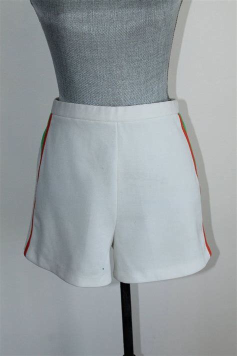 70s White Tennis Shorts Size 12 Vintage Sports Wear Tennis Shorts Sport Wear How To Wear
