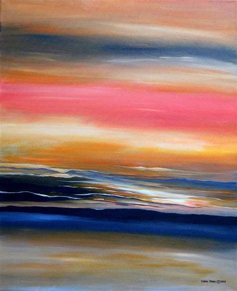Land Sea And Sky Painting By Carol Sabo Pixels