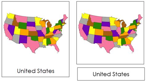 States Of The Usa Color Coded Color Coding United States Map Coding