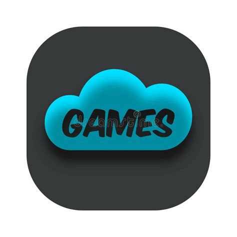 Cloud Gaming App Icon Business Logo Stock Vector Illustration Of