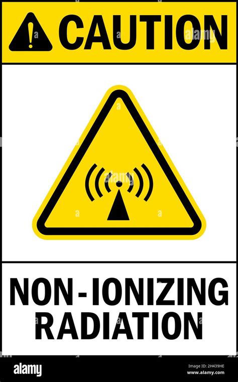 Caution Non Ionizing Radiation Warning Sign Health Safety Signs And