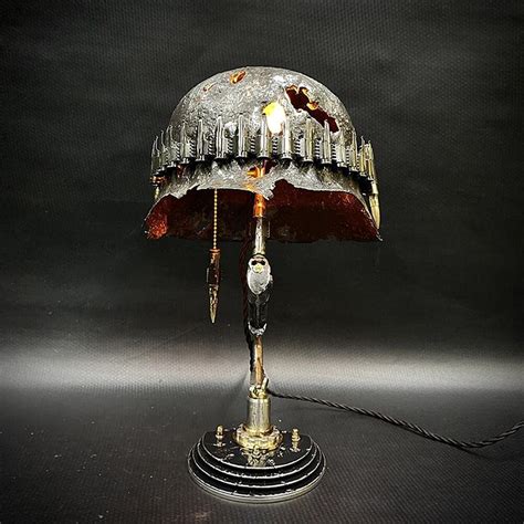 Handmade Stahlhelm Helmet Table Lamp Buy Get Free Shipping Usa Tactical