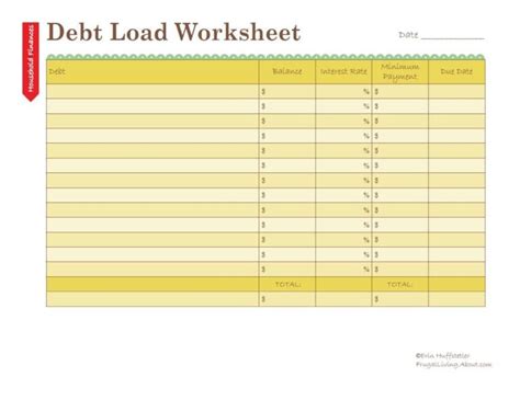 Debt Tracker Spreadsheet —