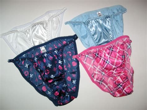 Joe Boxer Womens Satin String Bikini Underwear 4 Pack Color Assmts 56