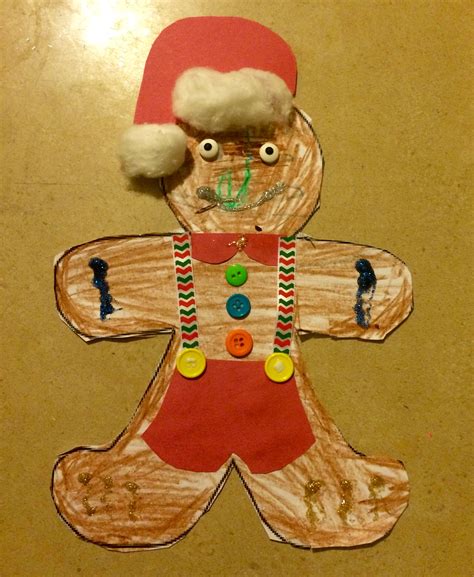 Decorate A Gingerbread Man On Paper Gingerbread Man Crafts