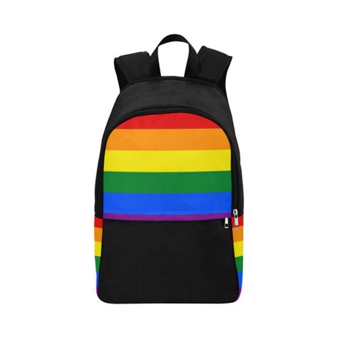 gay pride rainbow flag stripes fabric backpack for adult model 1659 id d1433776