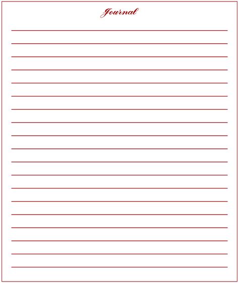 Journal Paper 10 Free Pdf Printables Printablee