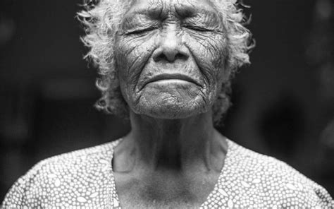 Download Old Lady Black And White Portrait Wallpaper