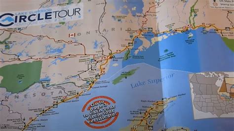 Carte du Circuit du lac Supérieur Lake Superior Circle Tour
