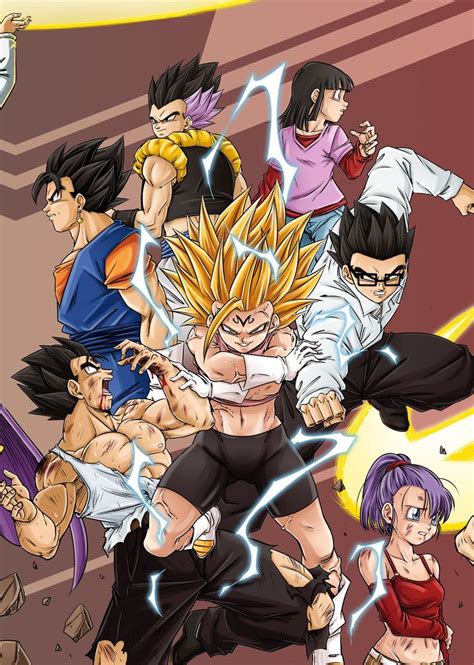 An Anime Poster With The Characters From Dragon Ball