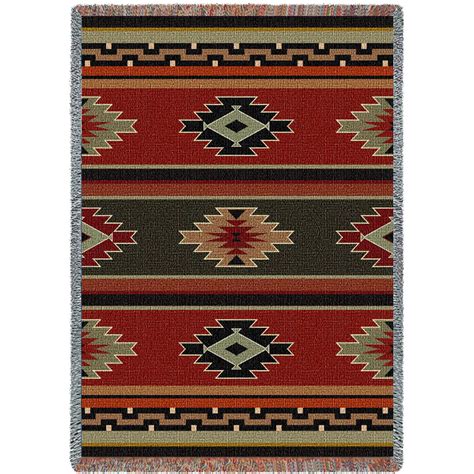 Kaibab Southwest Native American Inspired Tribal Camp Cotton Woven