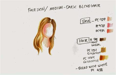 Leticia´s Art Blog Prismacolour Colour Pencils How To Draw Blonde Hair