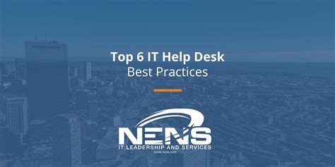 It Help Desk Best Practices Nens