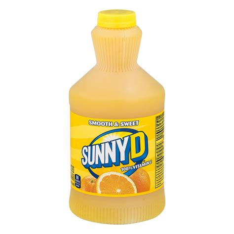 Sunny D Smooth Orange Citrus Punch Half Gallon