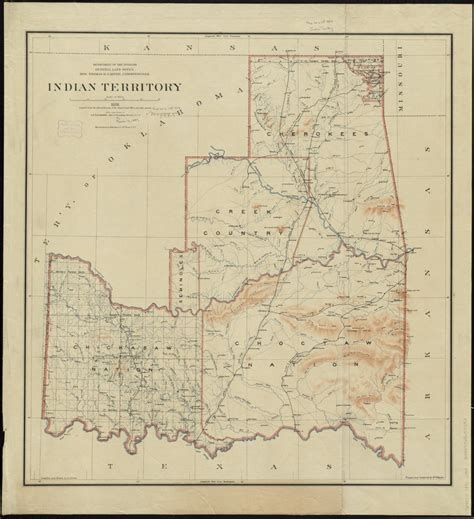 Indian Territory Norman B Leventhal Map And Education Center