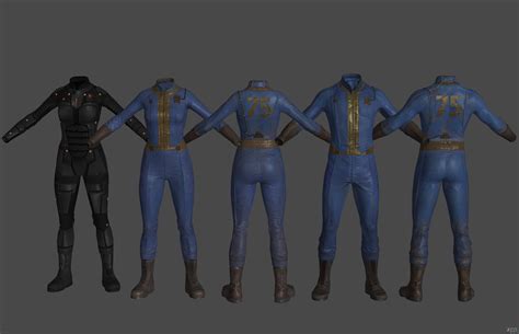 Fallout 4 Vault Suits Xps Only By Lezisell On Deviantart