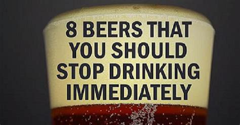 8 beers that you should stop drinking immediately