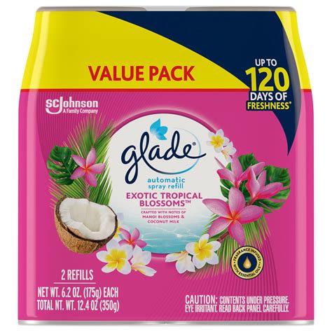 Glade Automatic Spray Refill Value Pack Exotic Tropical Blossoms