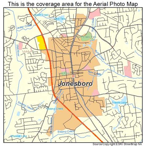 Aerial Photography Map Of Jonesboro Ga Georgia