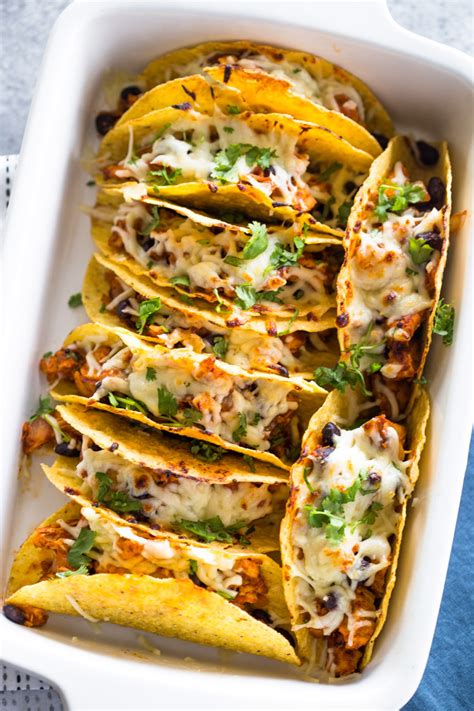 Easy Baked Chicken Tacos Gimme Delicious