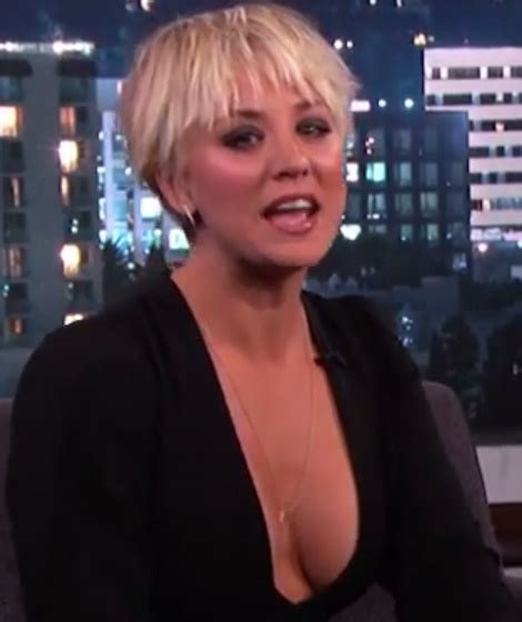 Kaley Cuoco Jokes About Nude Photo Leak On Jimmy Kimmel