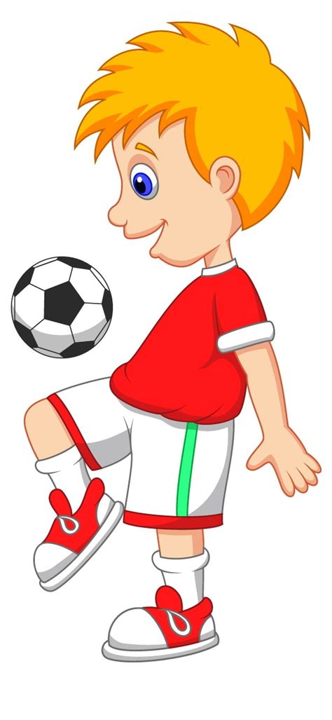 A Boy Playing Football Animated Football Is The Fifth Episode In The