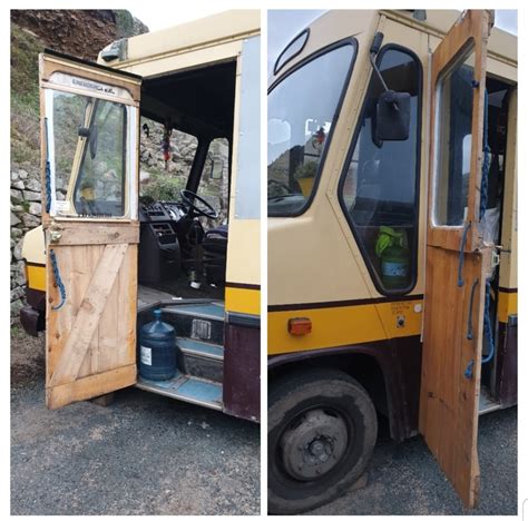 Barn door, sliding & pocket door hardware. Barn door for a bus. : redneckengineering