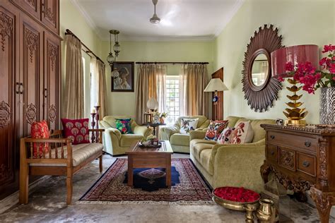 Living Room Kerala Traditional Interior Design Moriq Interiors And