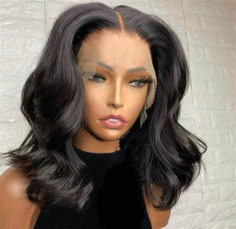 Double Drawn Wavy Frontal Wig Available For 65000 Naira Weight 230g Length 14 Inches Guarantee 3