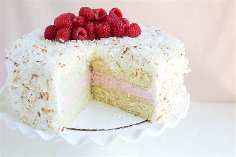 Coconut Cake With Raspberry Buttercream Filling Recipe Girl