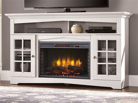 Shop electric fireplaces to warm your home and add ambiance, available in a variety of styles. Huntley Electric Fireplace TV Stand in White - 370-196-204 ...