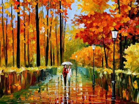 Wallpapers Autumn Oil Paintings