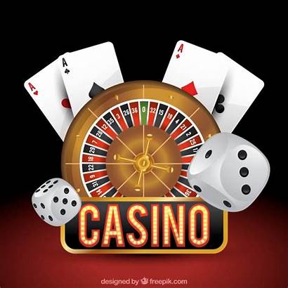 Casino Vector Roulette Cards Background Dice Vectors