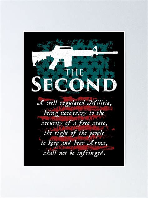 The Second Amendment Poster For Sale By Tobias1969 Redbubble