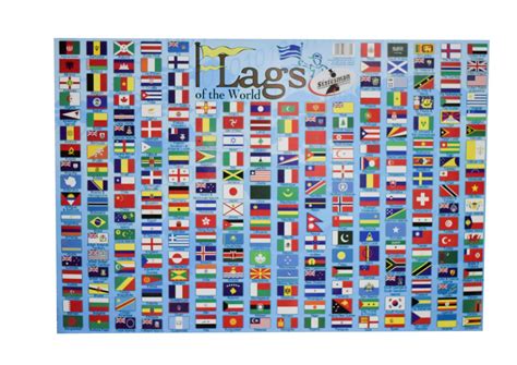 Flags Of The World Wall Chart Poster Flags Of The World Wall Royal