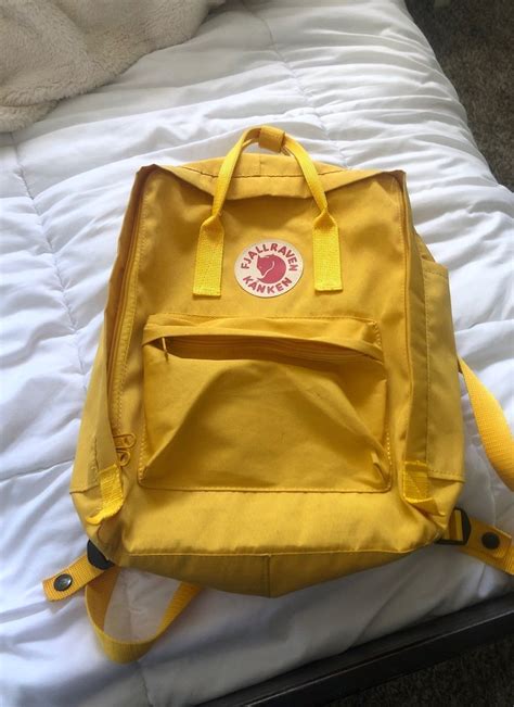 Yellow Fjallraven Kanken Backpack Great Condition Fjallraven Kanken
