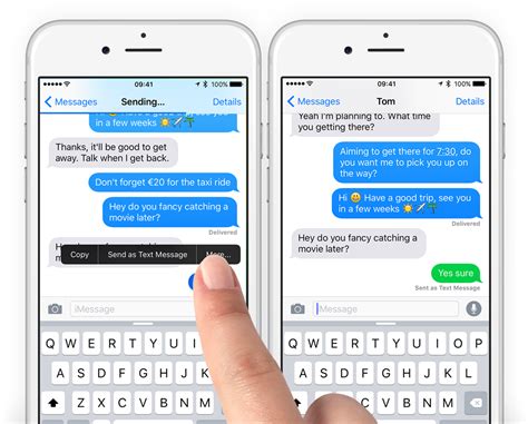 Guide: send an iMessage as a text | iOS 9 - TapSmart