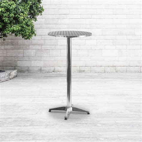 Flash Furniture 2325 Round Aluminum Indoor Outdoor Bar Height Table