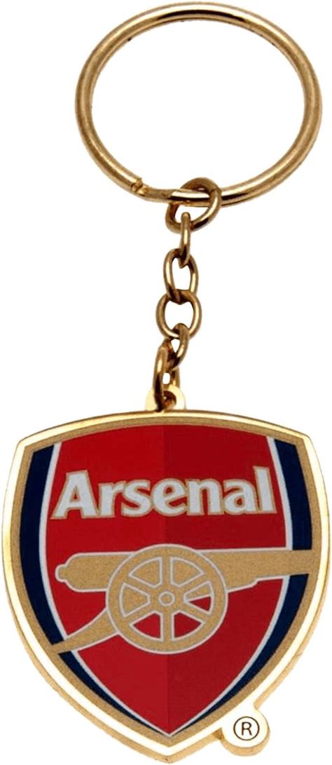 Arsenal Fc Official Metal Football Crest Keyring Uk Clothing