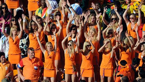 Fifa 2010 World Cup Dutch Girls In Mini Skirts Cause A Scandal