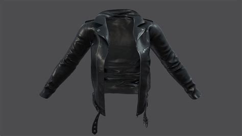 Female Open Front Leather Jacket Buy Royalty Free 3d Model By 3dia