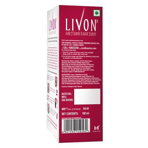 4.9 out of 5 stars based on 255 product ratings(255). Buy Livon Hair Straightening Serum Online at Best Price ...
