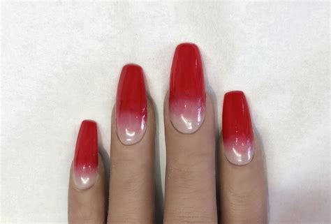Nails Red Hot Ombré Nail Art By Julie Anne