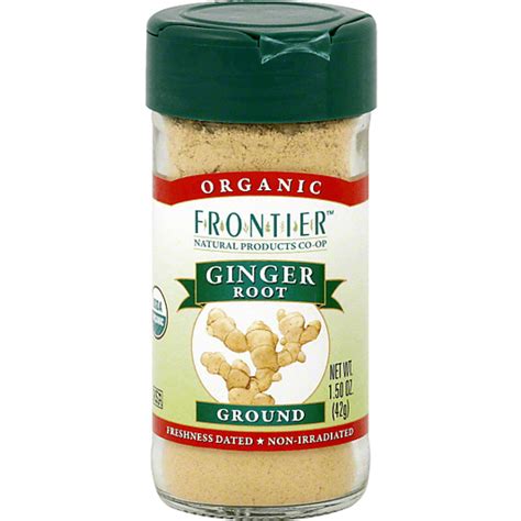 Frontier Herb Ginger Root Organic Ground 15 Oz Shop Donelan