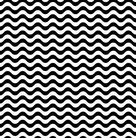 Waves Seamless Pattern In Black And White By Microvector Thehungryjpeg