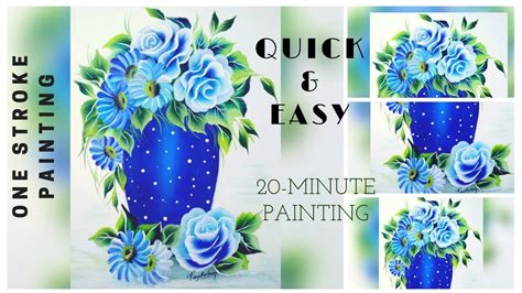 Maybe you would like to learn more about one of these? How to paint flower vase 🏺 / Flowers / One stroke painting ...