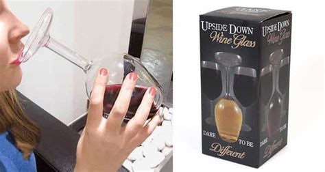 impress your drinking buddies with this unique and crazy upside down wine glass