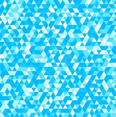 Abstract Background Of Triangles In Blue Colors Vector Illustration