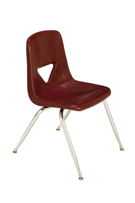 Polypropylene Four Leg School Stack Chair Scholar Craft Sc120 Affordable Classroom Chairs